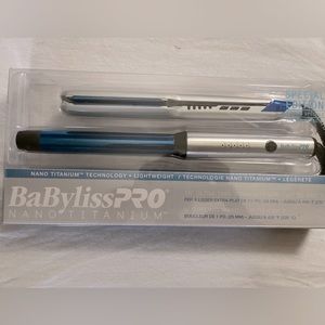 Babyliss Pro nano titanium 1.5in flat iron and 1in curling wand
